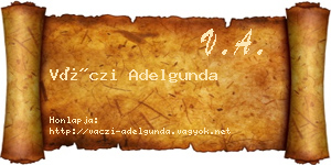 Váczi Adelgunda névjegykártya